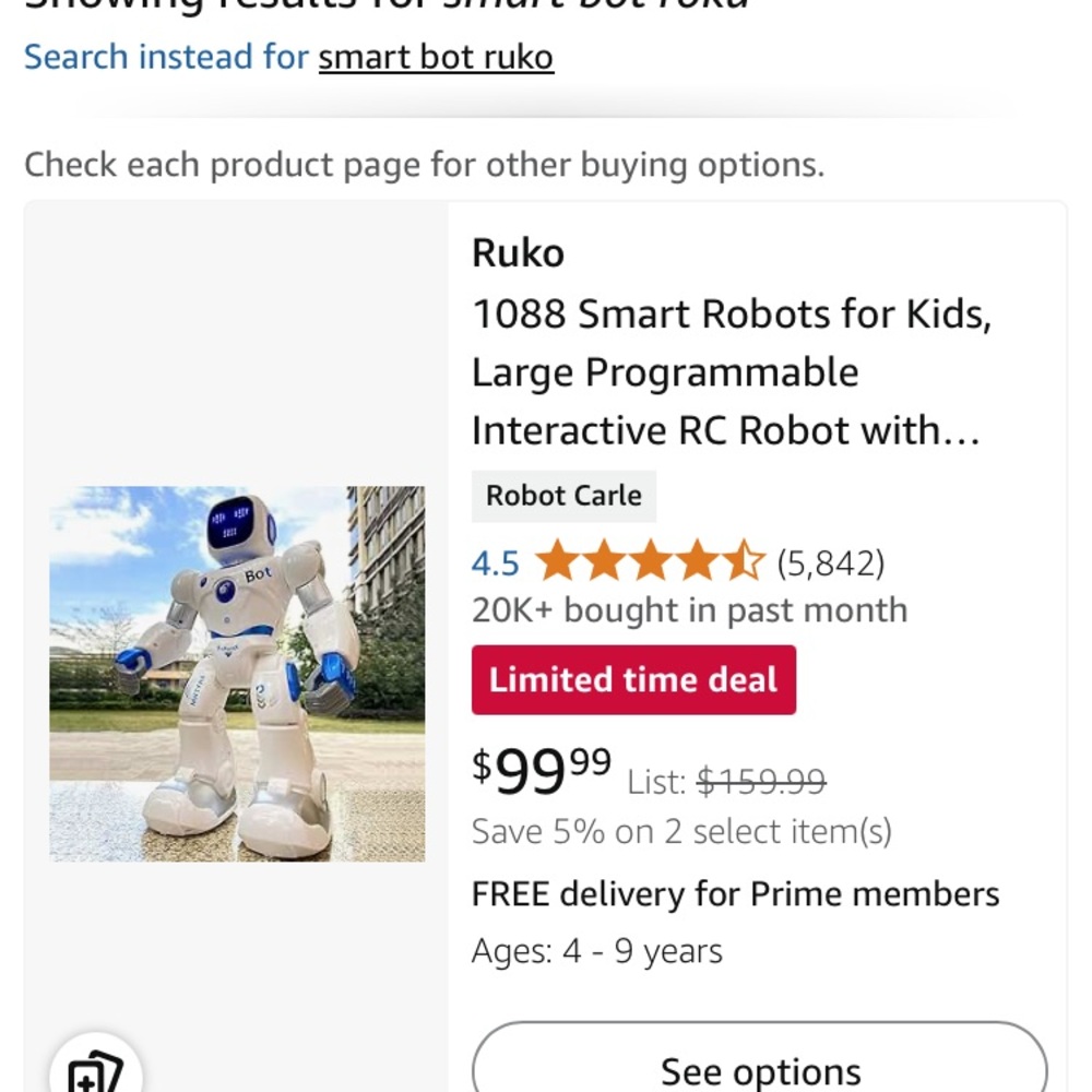 Ruko Smart Bot, like new!